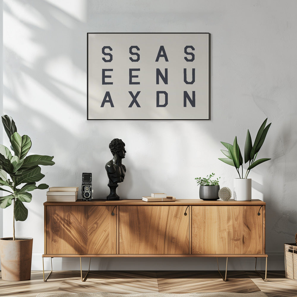 Zeeseks en zon print | poster