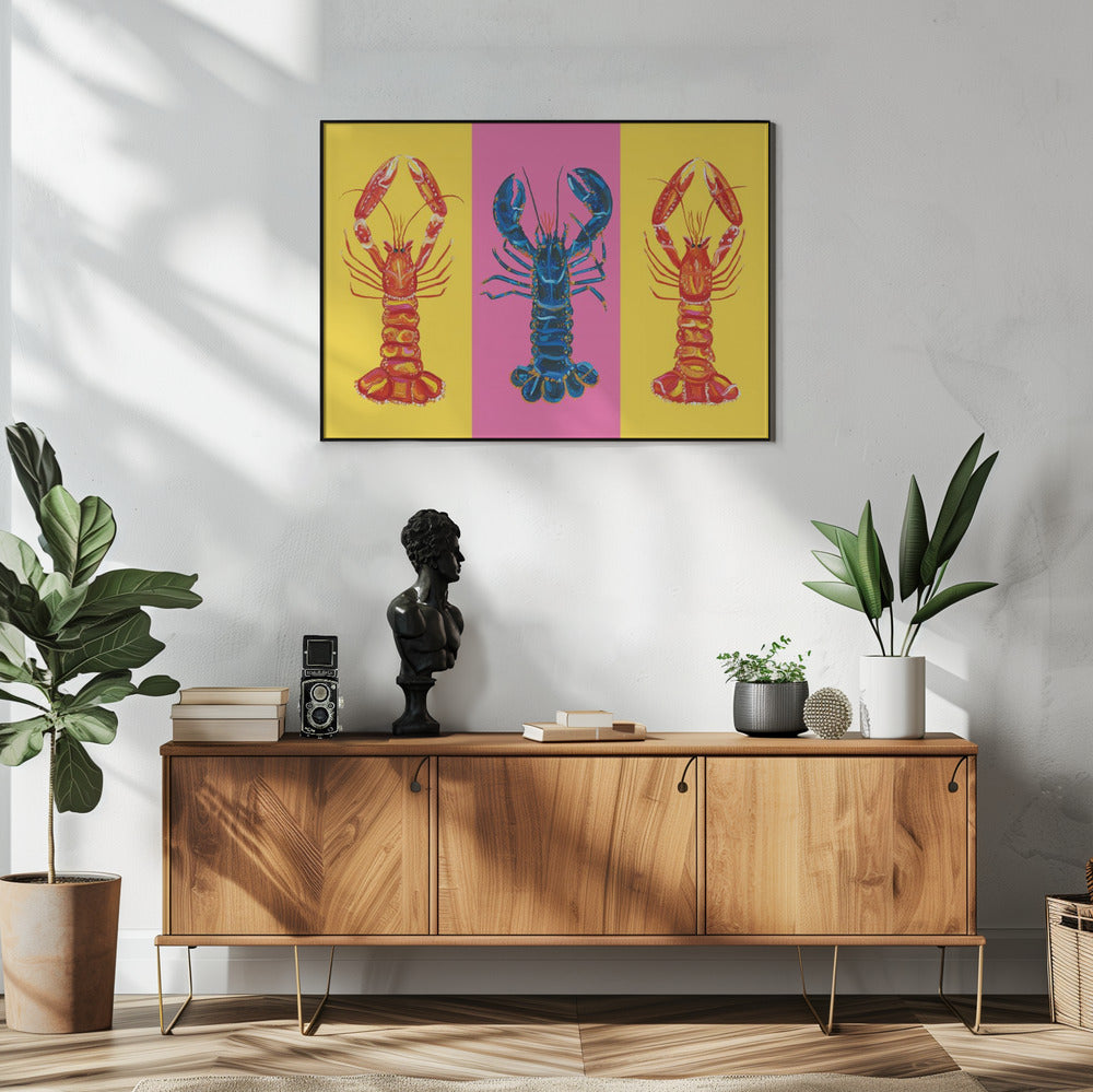 Kreeft Langoustines Pop Art 2 | Poster