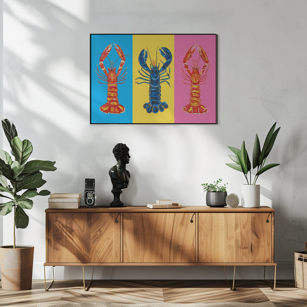 Kreeft Langoustines Pop Art | Poster