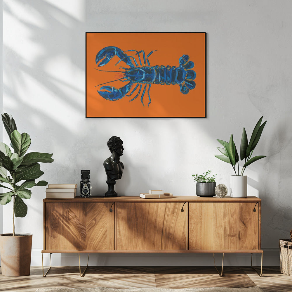 Kreeft op sinaasappel | Poster