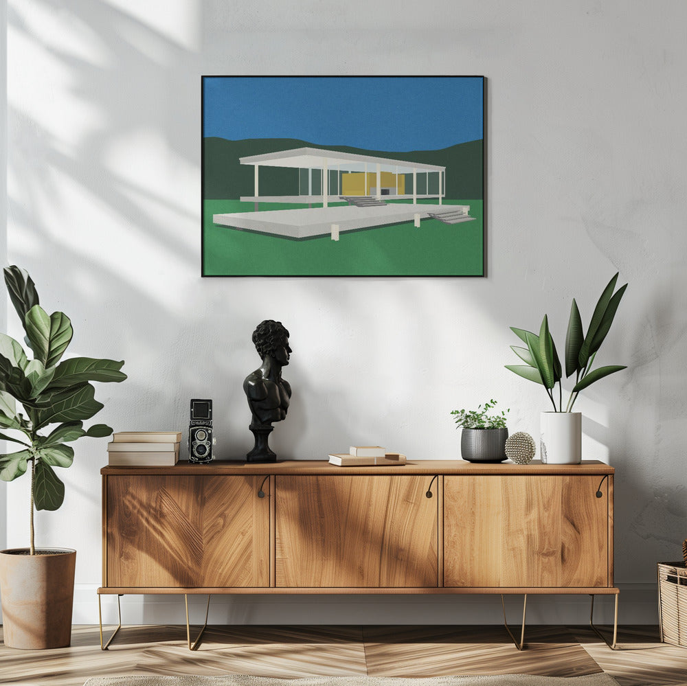 Ludwig Mies Van Der Rohe Farnsworthhuis | Poster