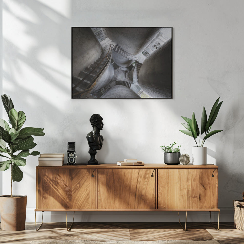 Betonnen pilaren | Poster