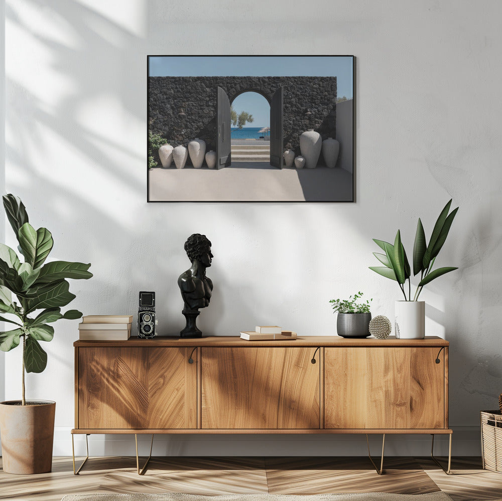 Gebogen ingang | Poster
