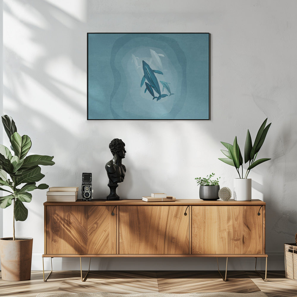 Gentle Giants zwemmen | Poster