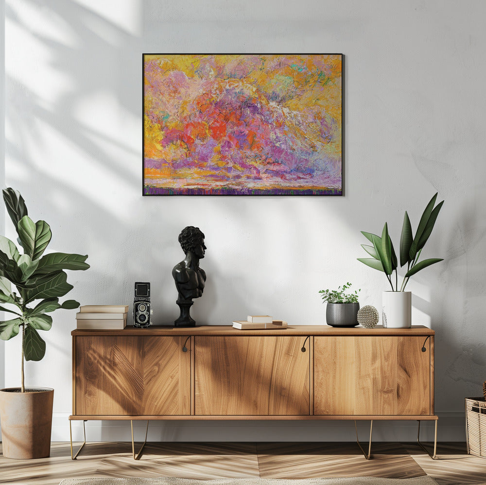 Expressionistisch kleurrijk abstract | Poster