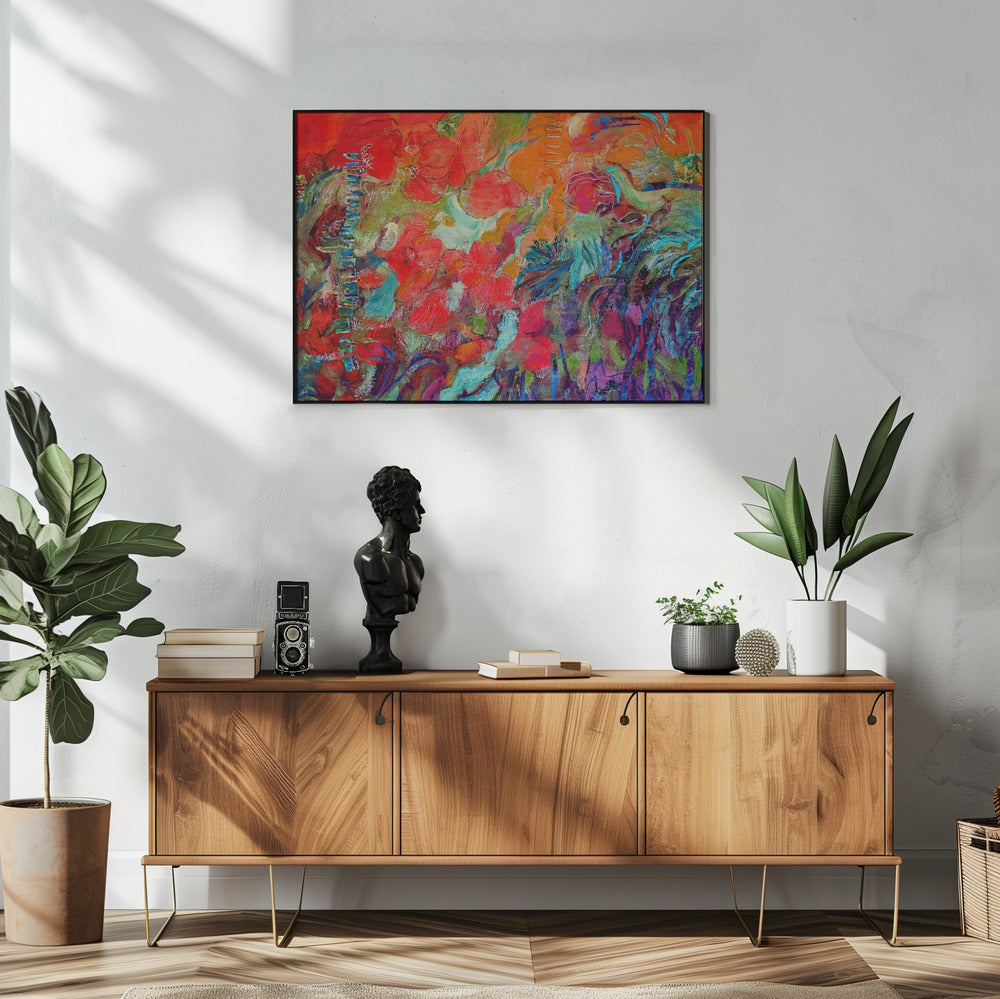 Een explosie van bloeiend licht | Poster