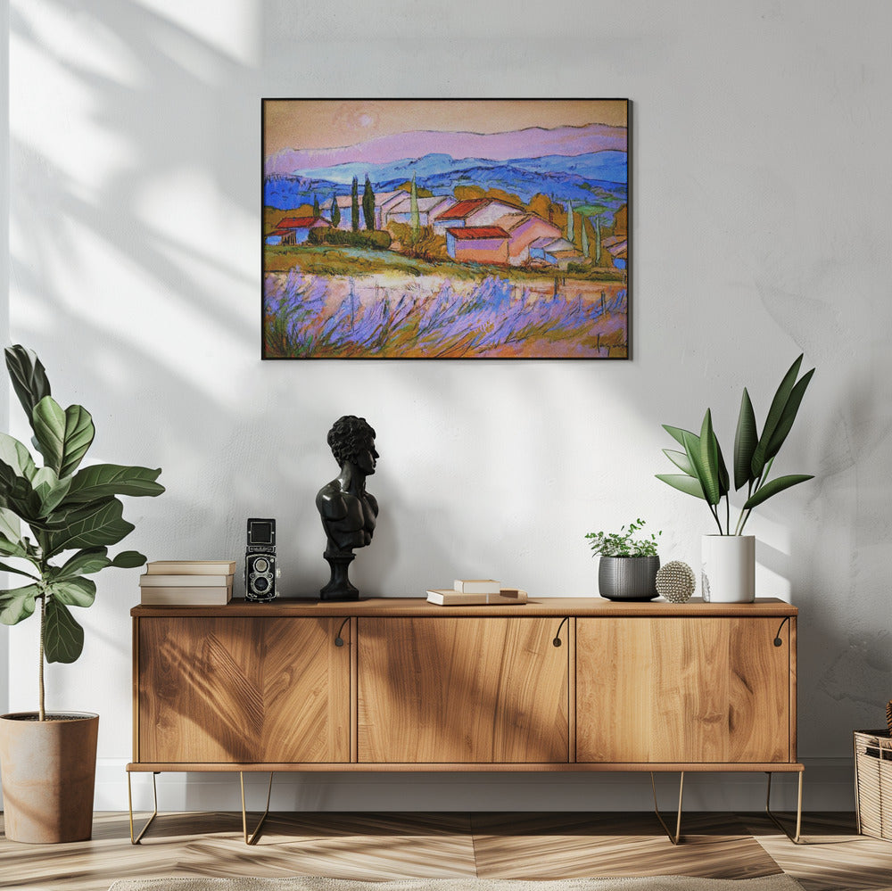 Lavender Hillside | Poster