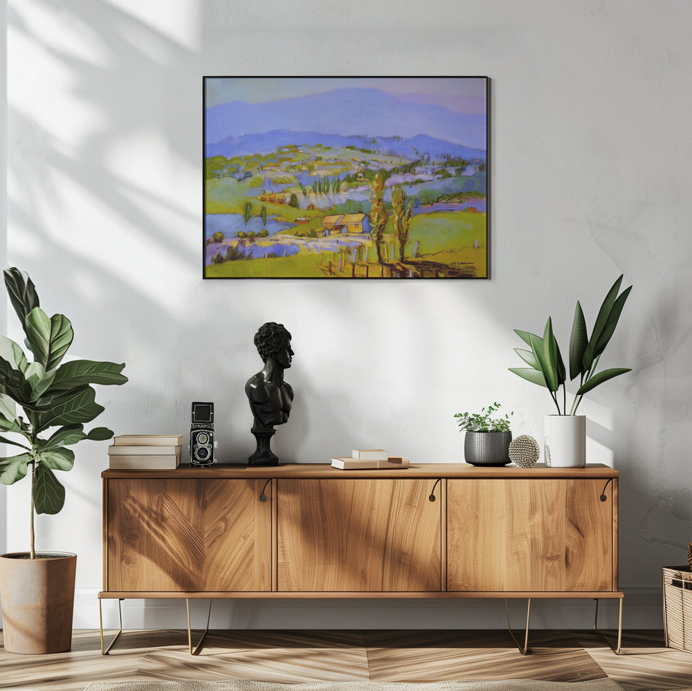 Golden Valleyscape | Poster