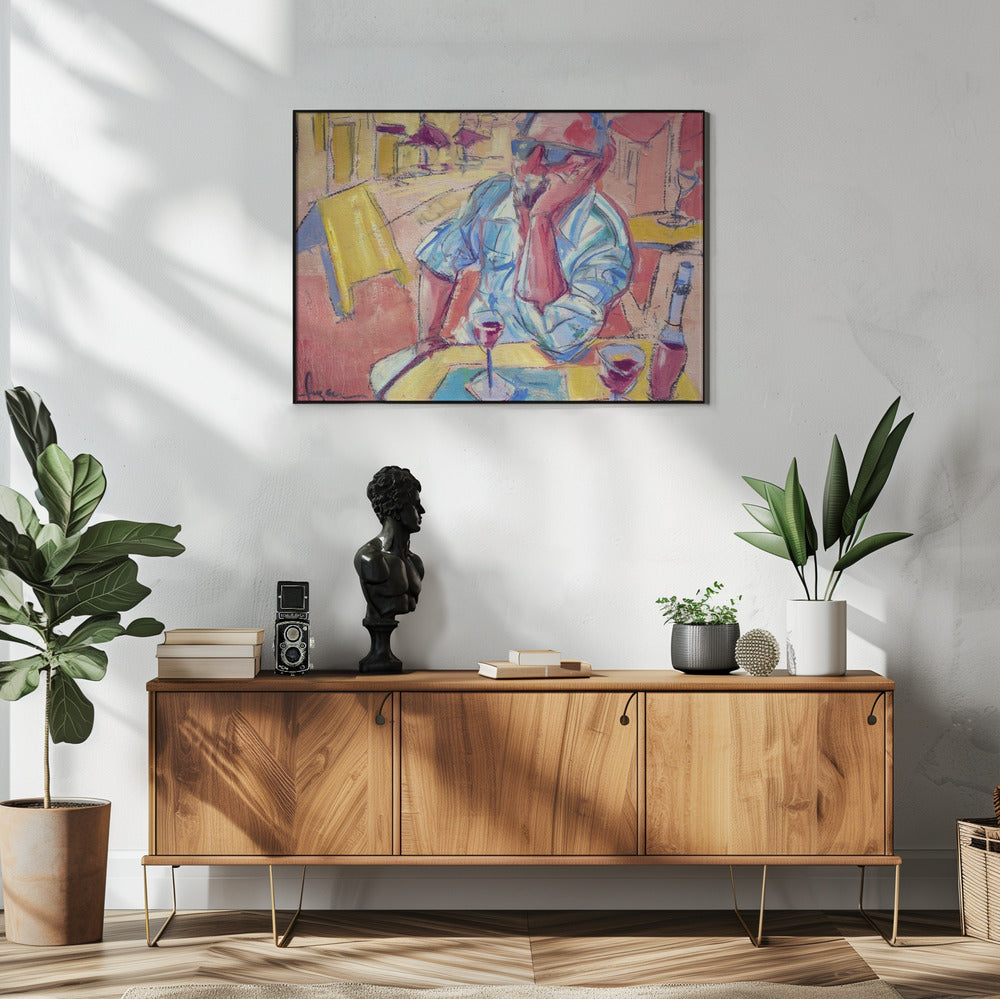 Contemplatief Café Moment | Poster