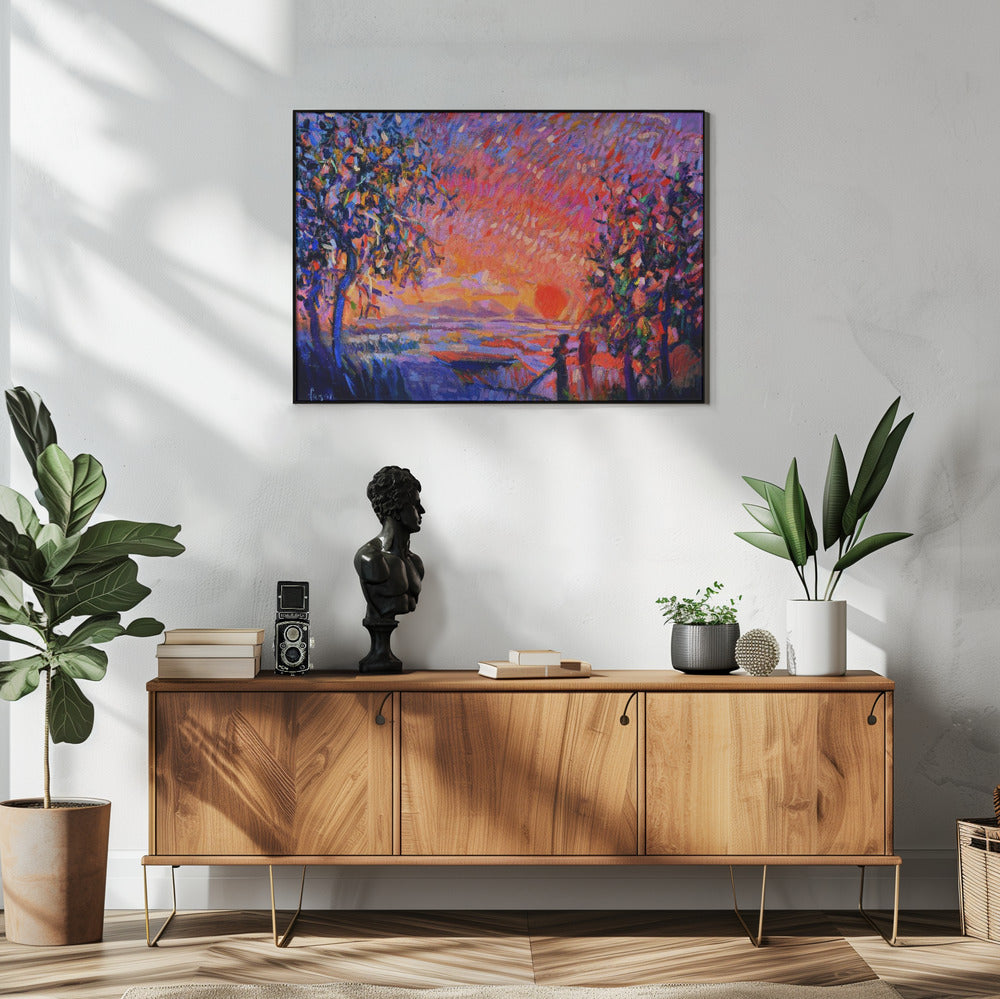 Levendige avondgloed | Poster