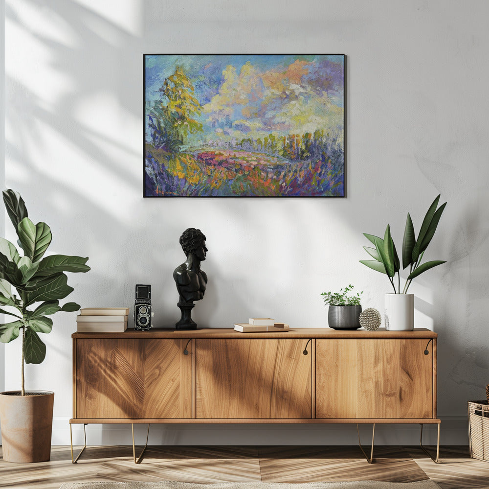 Lichtgevend landschap | Poster