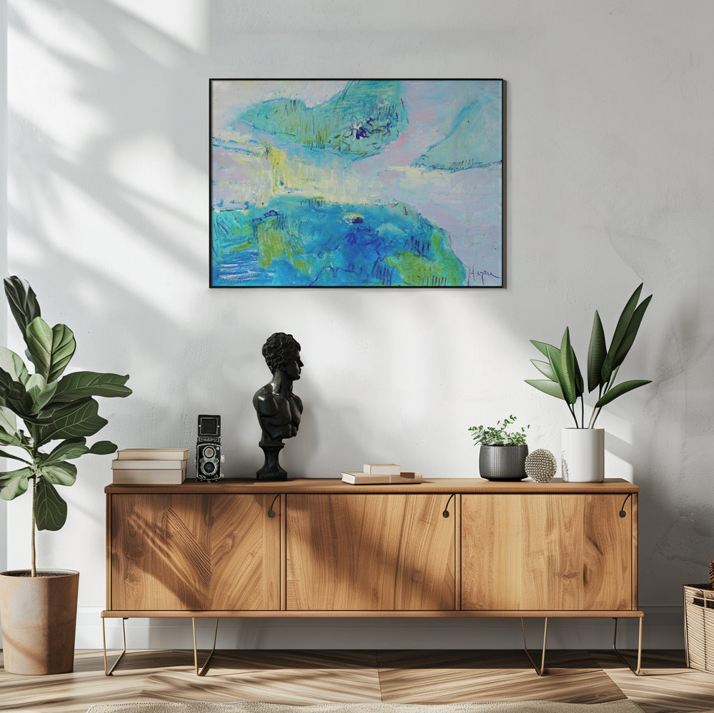 Azuurblauwe sereniteit | Poster