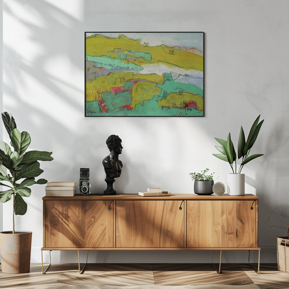Levendige heuvel | Poster