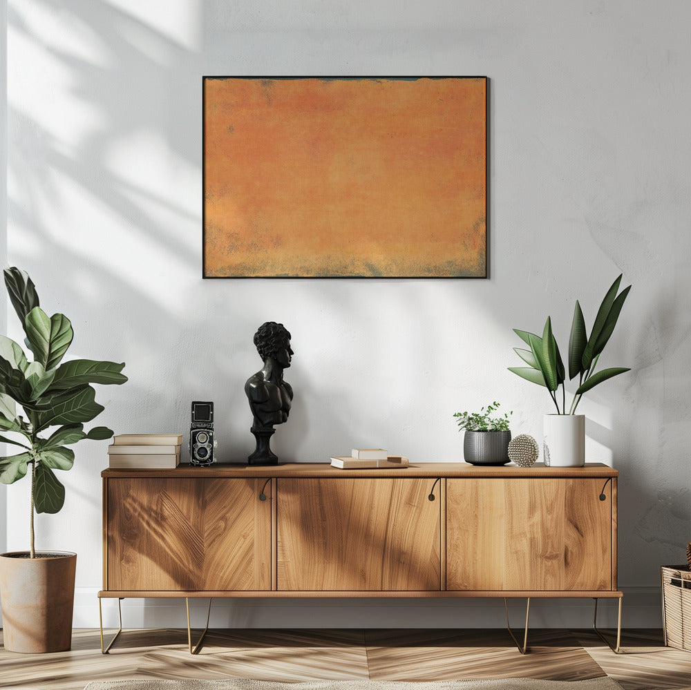 Minimal Orange Abstract 01 | Poster