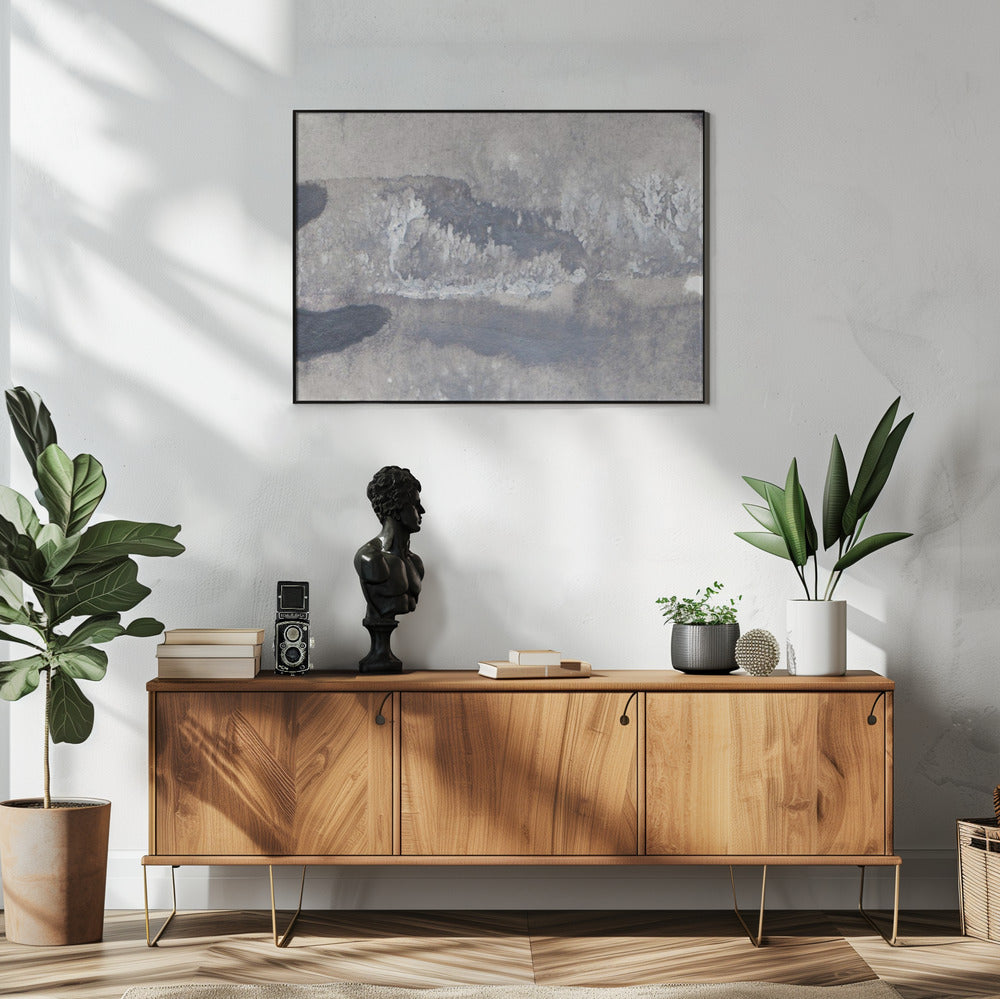 Monochrome golven | Poster