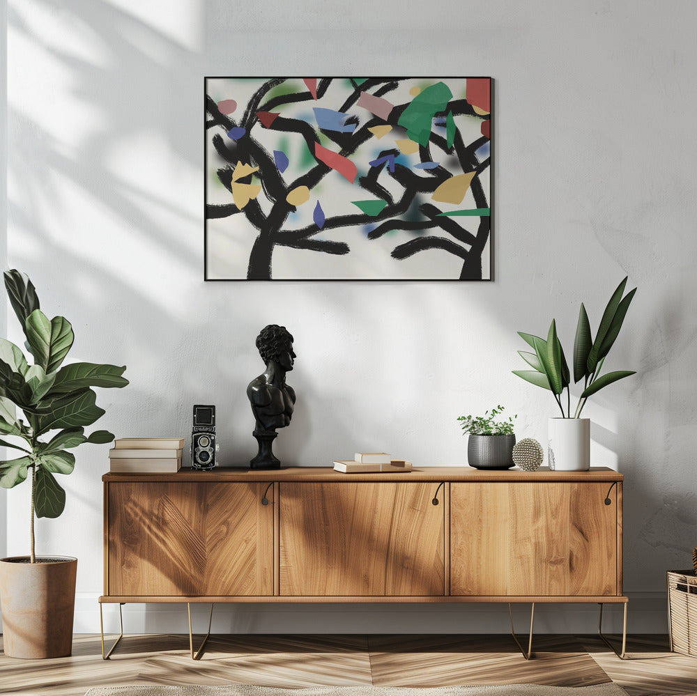 Kleurrijke Takkendans | Poster