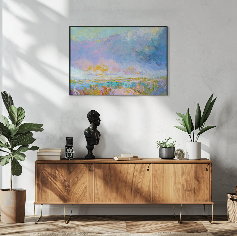 Pastel Horizon Glow | Poster