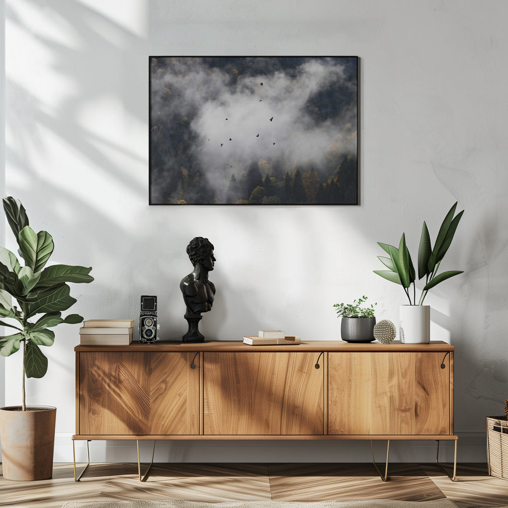 Mistige bossen 8 | Poster