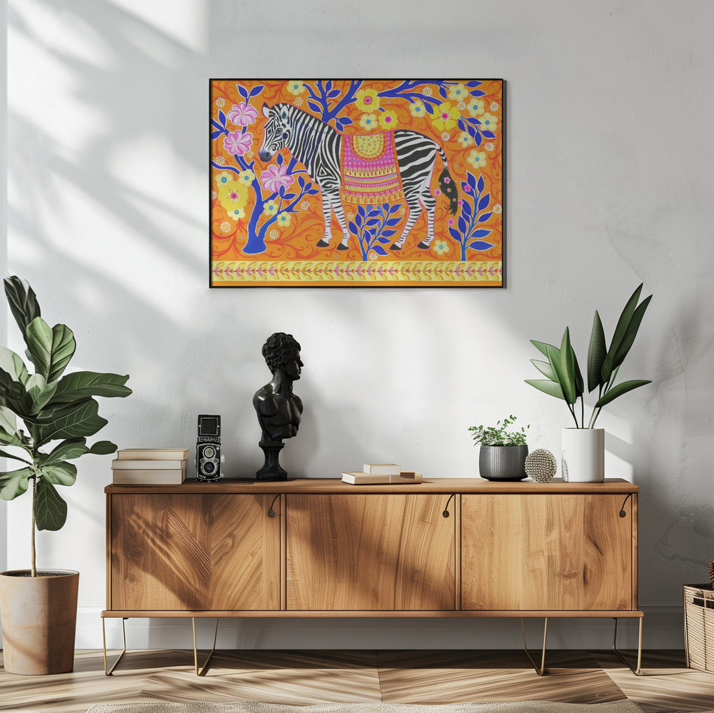 Zebra's levendige droom | Poster