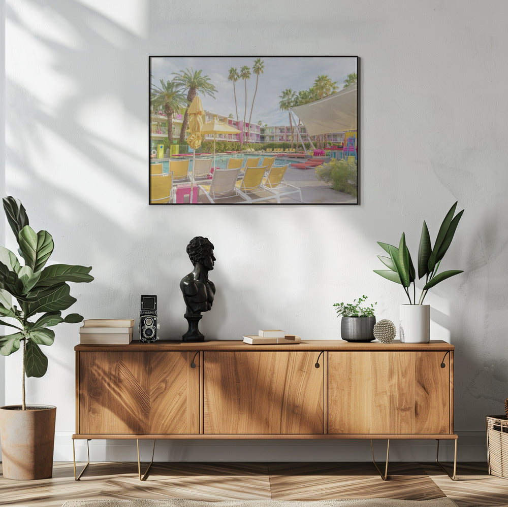 Zwembad bij het Saguaro Hotel - Palm Springs | Poster