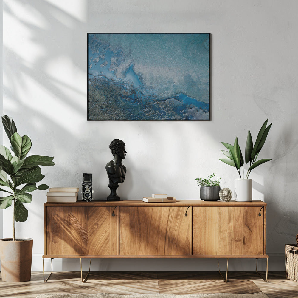 Soft Blue - Cyan Waters | Poster