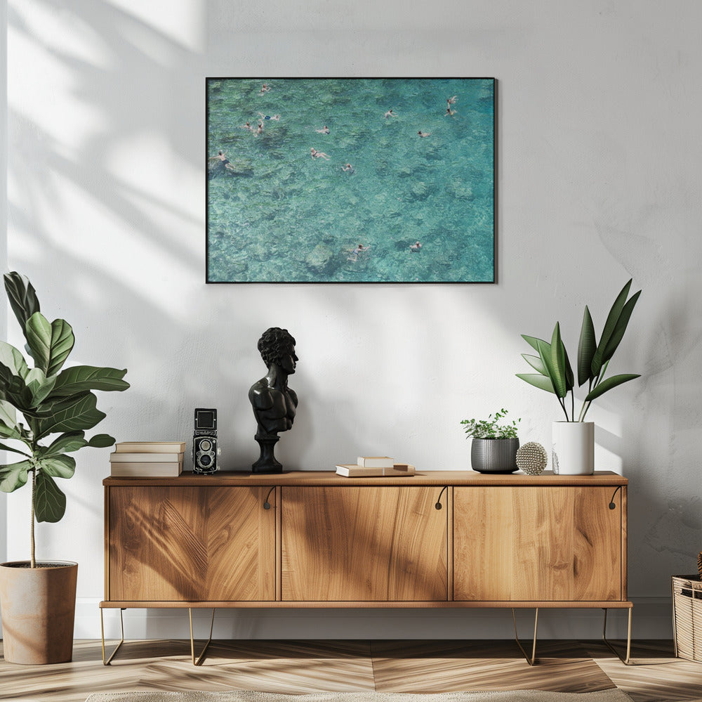 Zwemmen in de zee | Poster