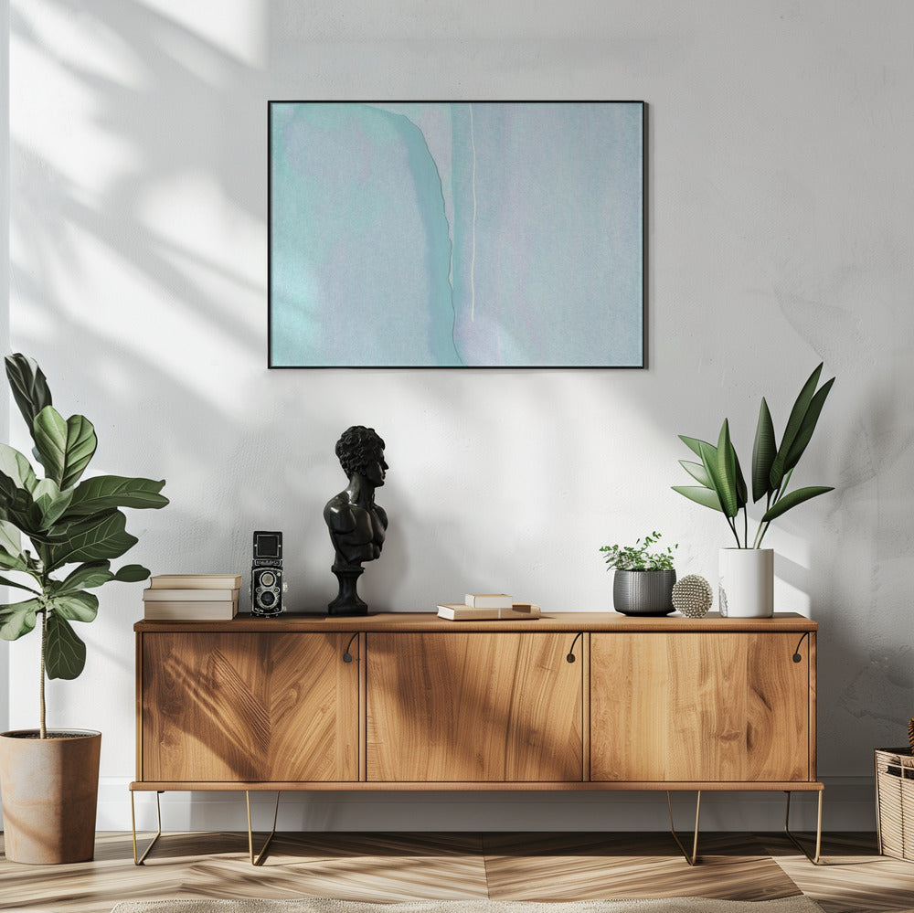 Soft Blue And Turquoise Hues | Poster