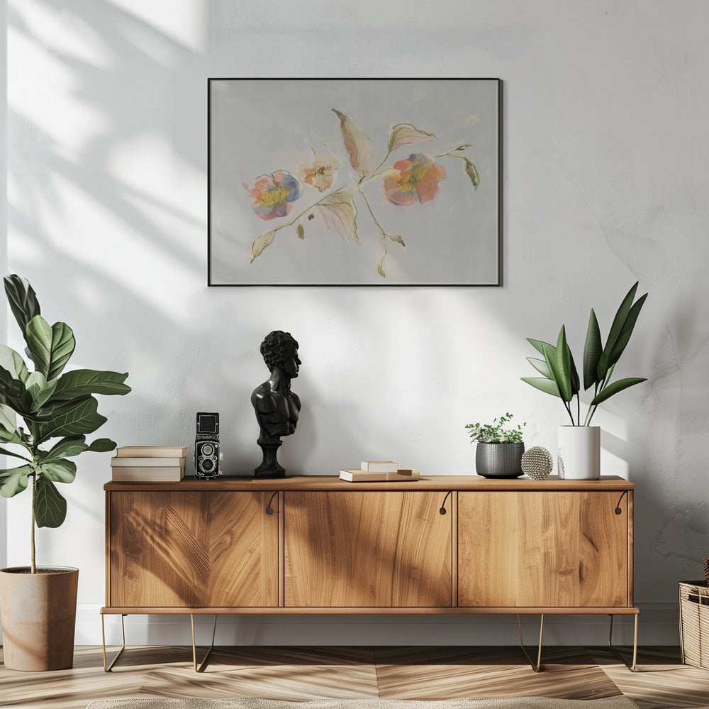 Elegant Antique Flowers 01 | Poster