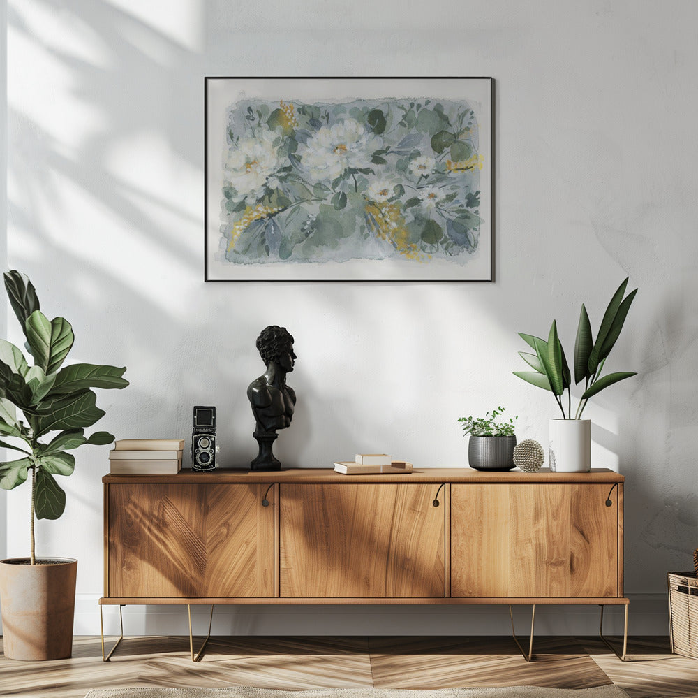 Wit boeket | Poster