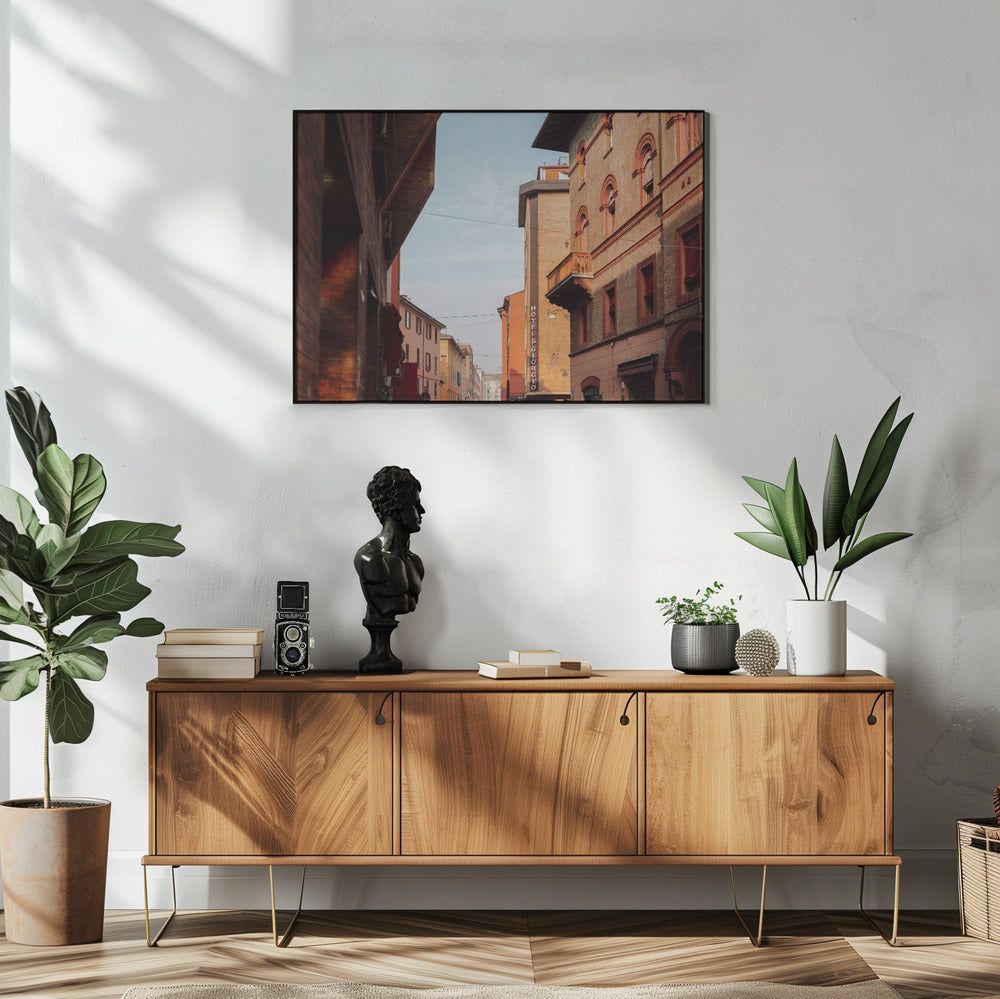 Zonsondergang in Bologna | Reisfotografie in Italië | Poster