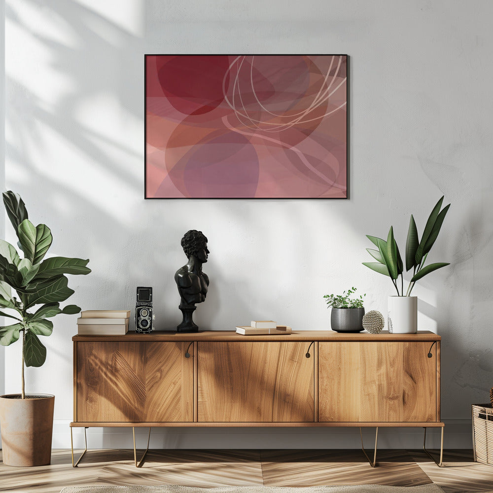 Dusty Rose Shapes 2 | Poster