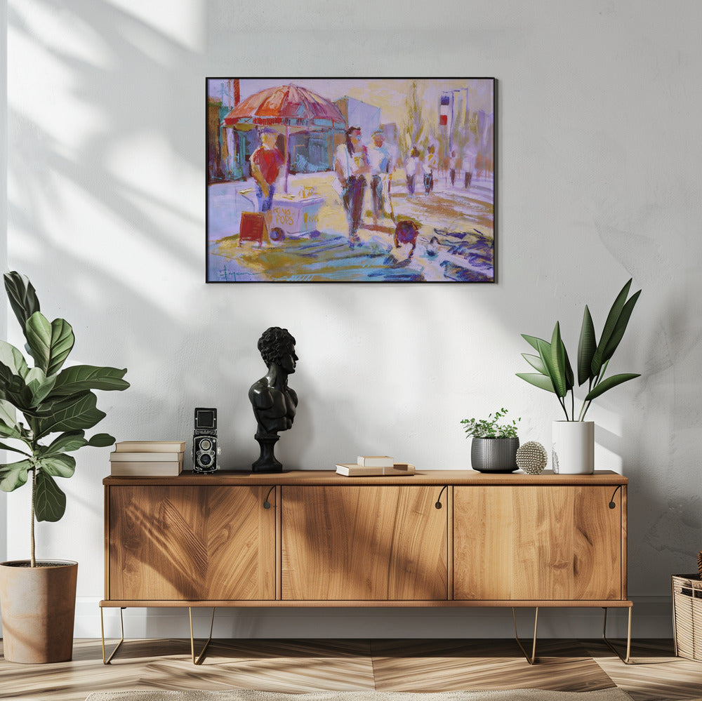 Zonnig wandeltafereel | Poster