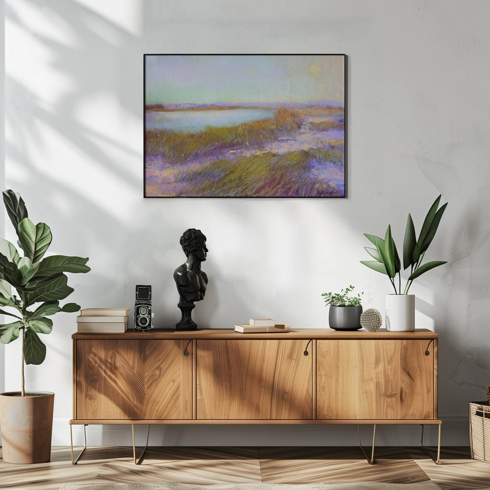 Zonsondergang in de duinen | Poster