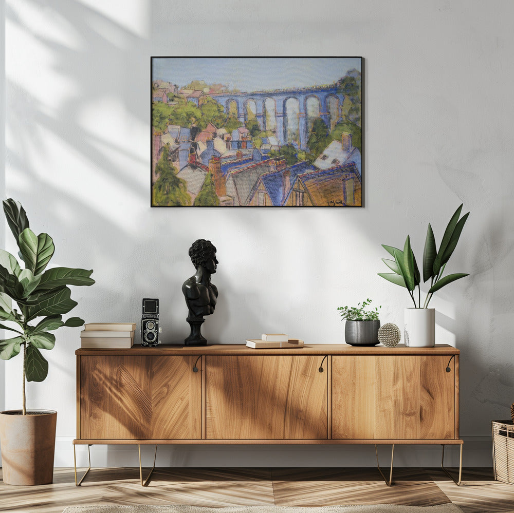 Village Rooftops | Poster