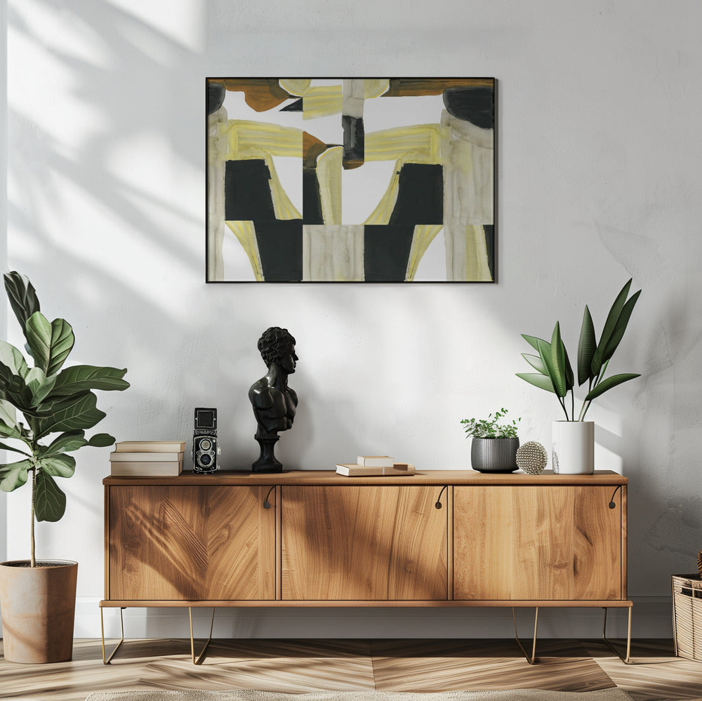 Abstracte uitgesneden vormen 4 | Poster