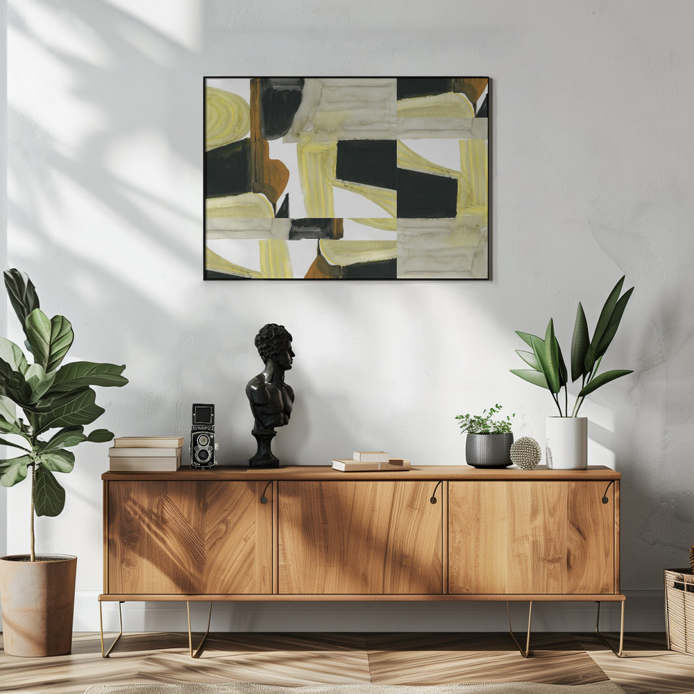 Abstracte uitgesneden vormen 5 | Poster