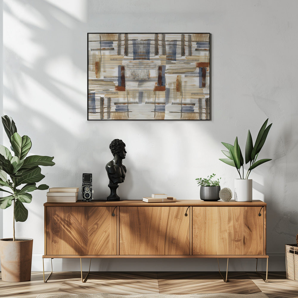 Earthtone Shapes 1 | Poster
