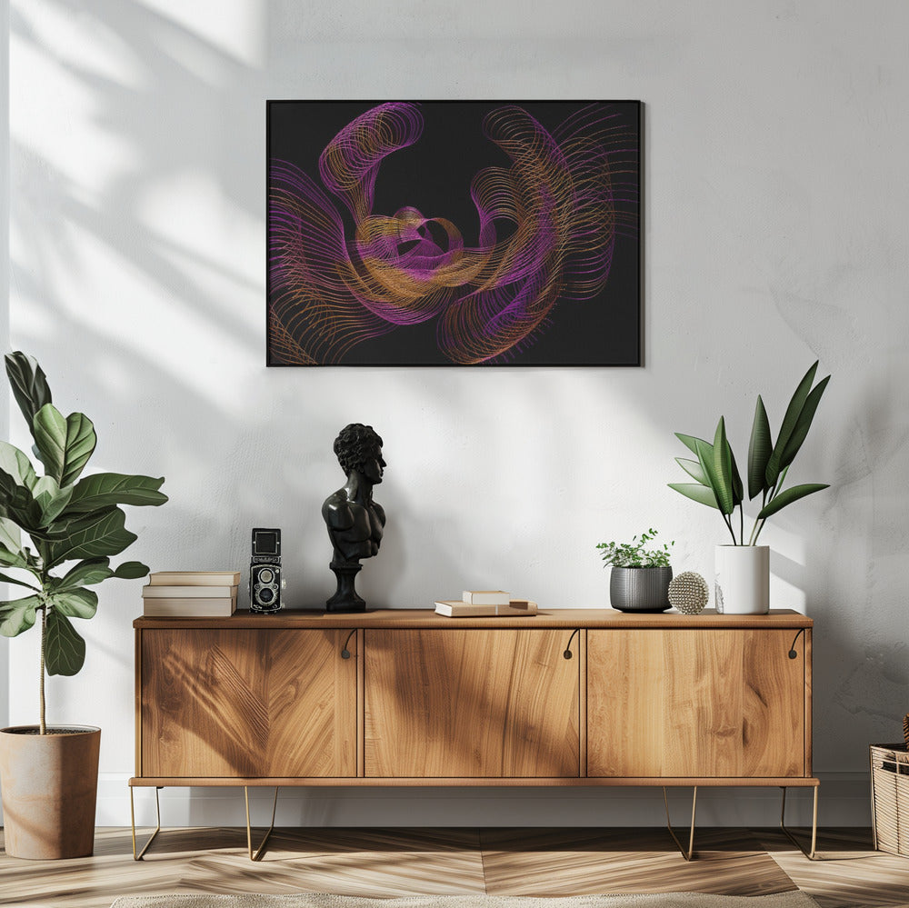 Threads of color | Poster