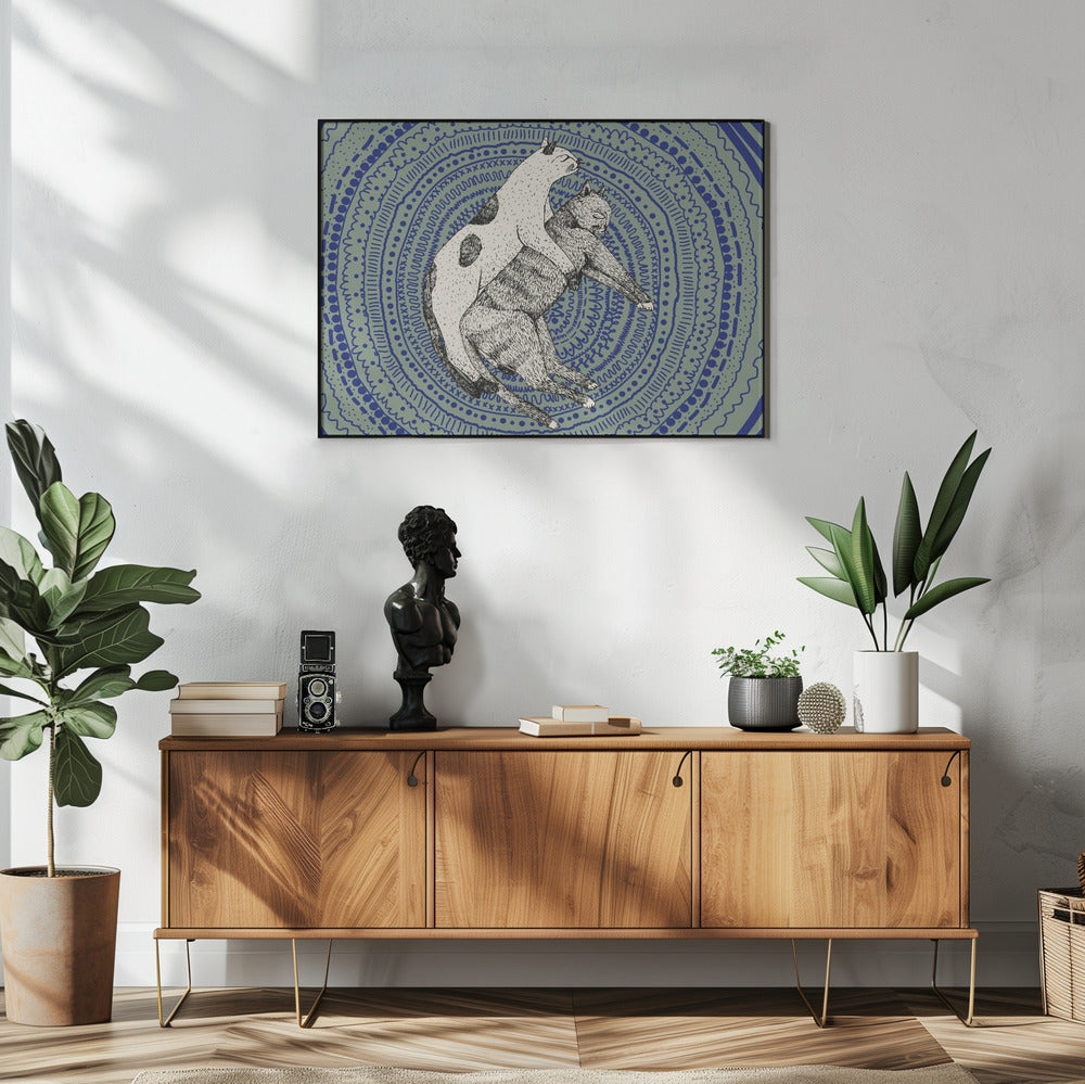 Twee katten | Poster