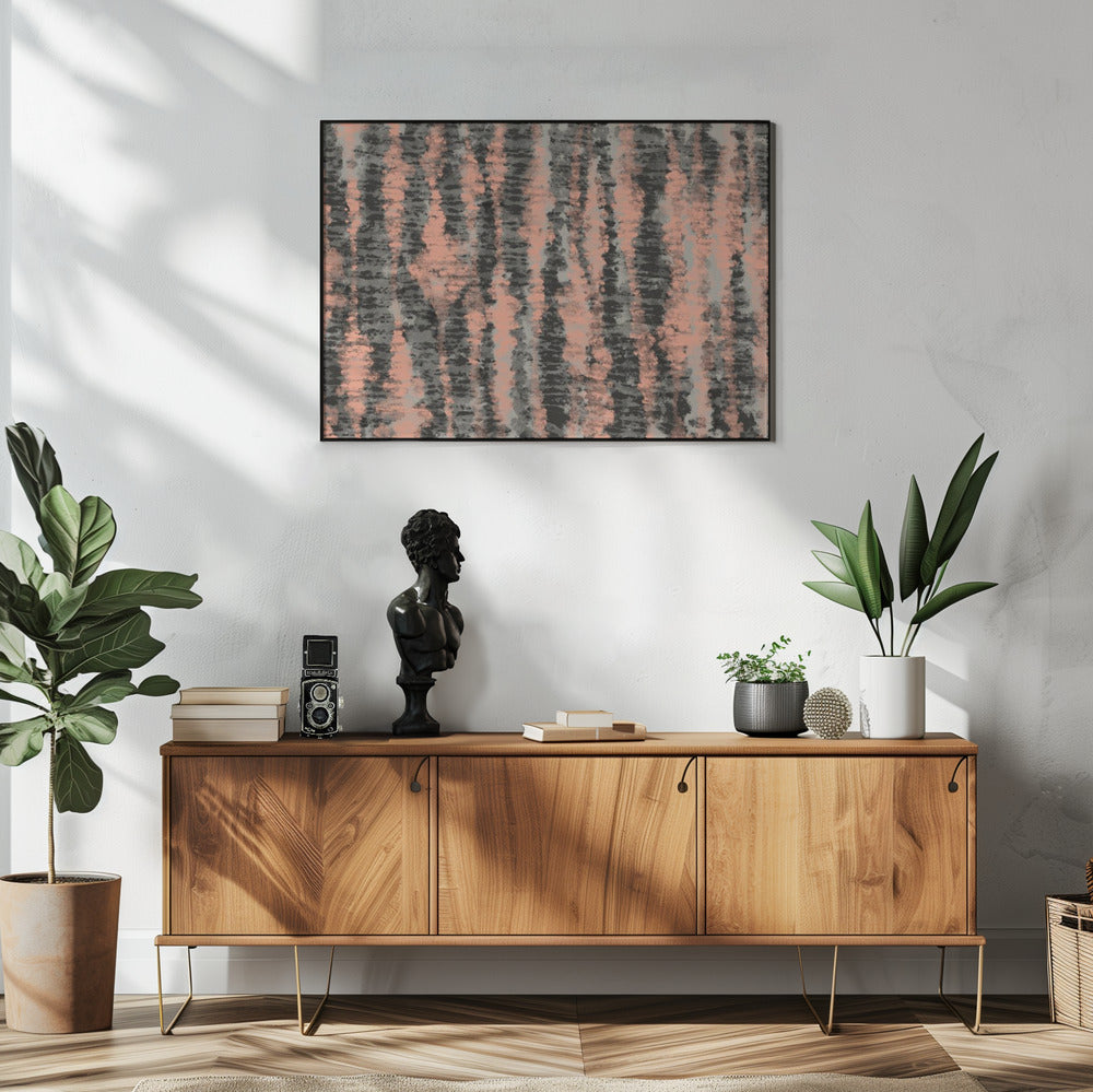Coral Stripes | Poster