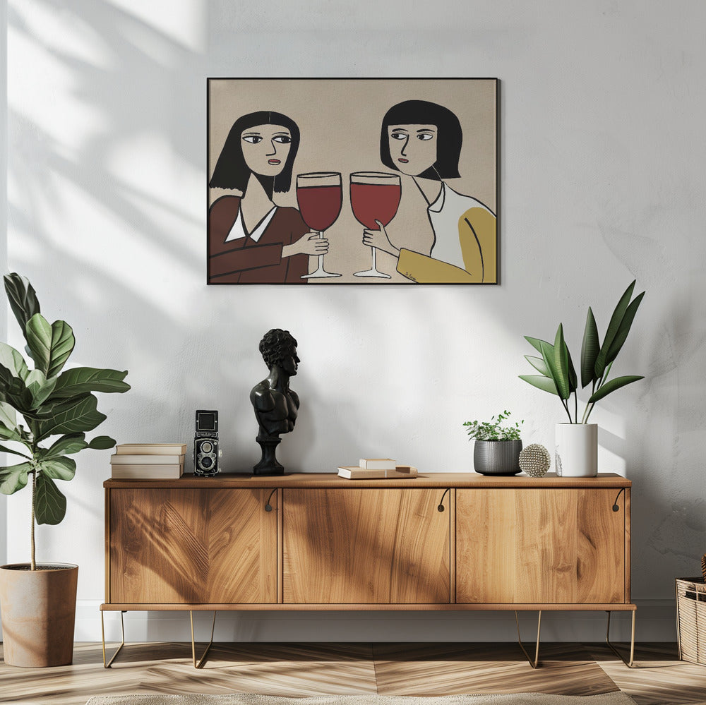 Wijnliefhebbersvrienden | Poster