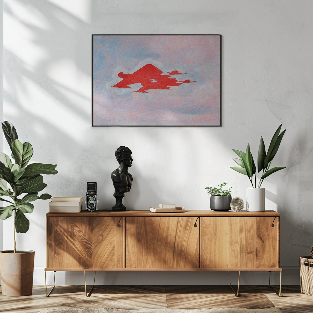 UAP Rood, Bewolkte Lucht | Poster