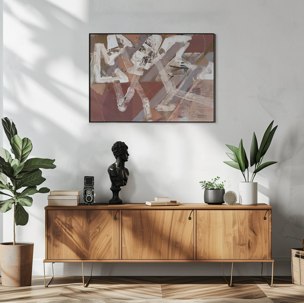 Abstracte cirkels en texturen 2 | Poster