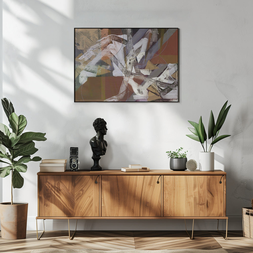 Abstracte cirkels en texturen 3 | Poster
