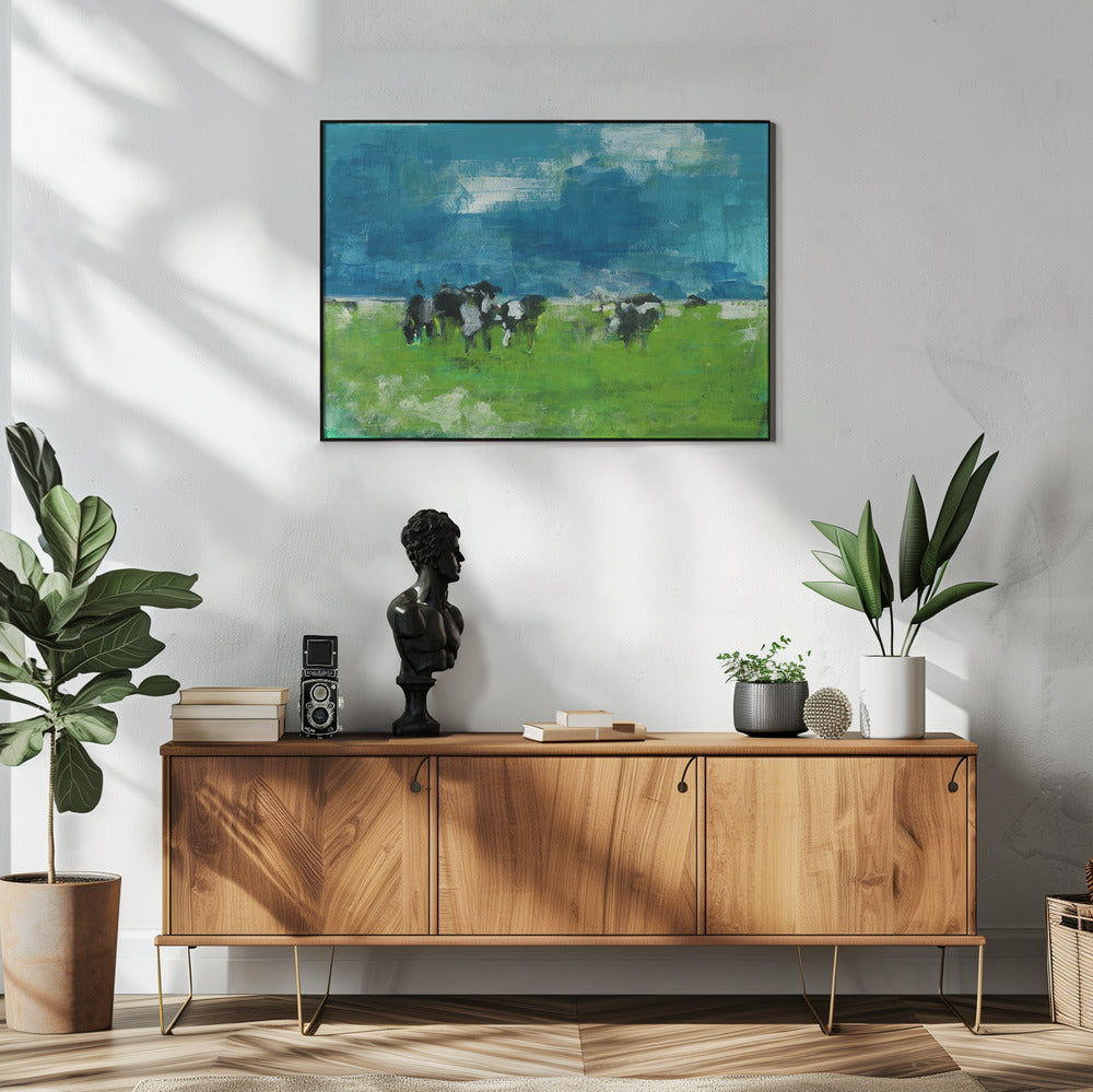 Koeien in landschap Print nr. 1 | Poster