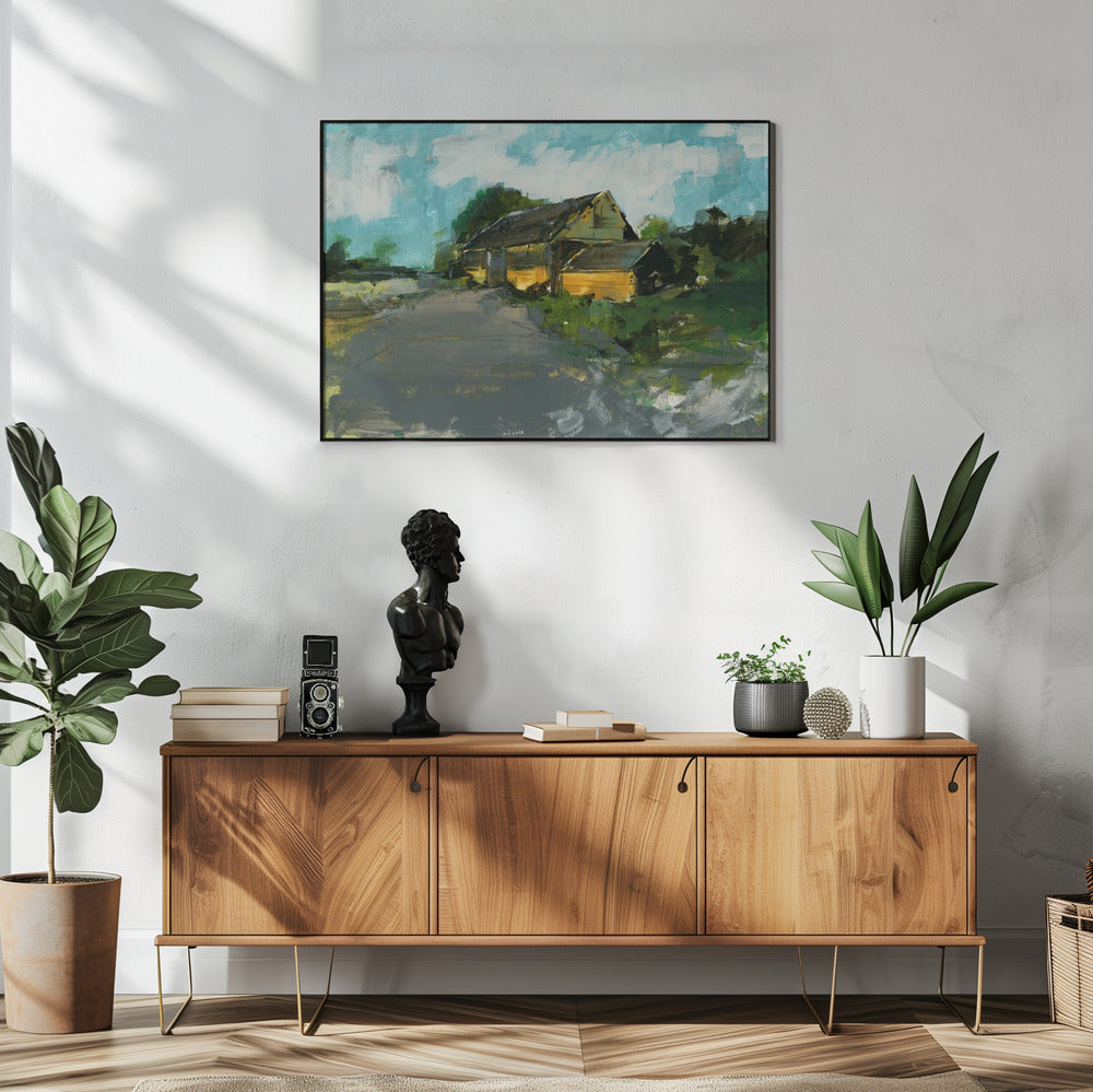 Country Barn Landscape 1 | Poster