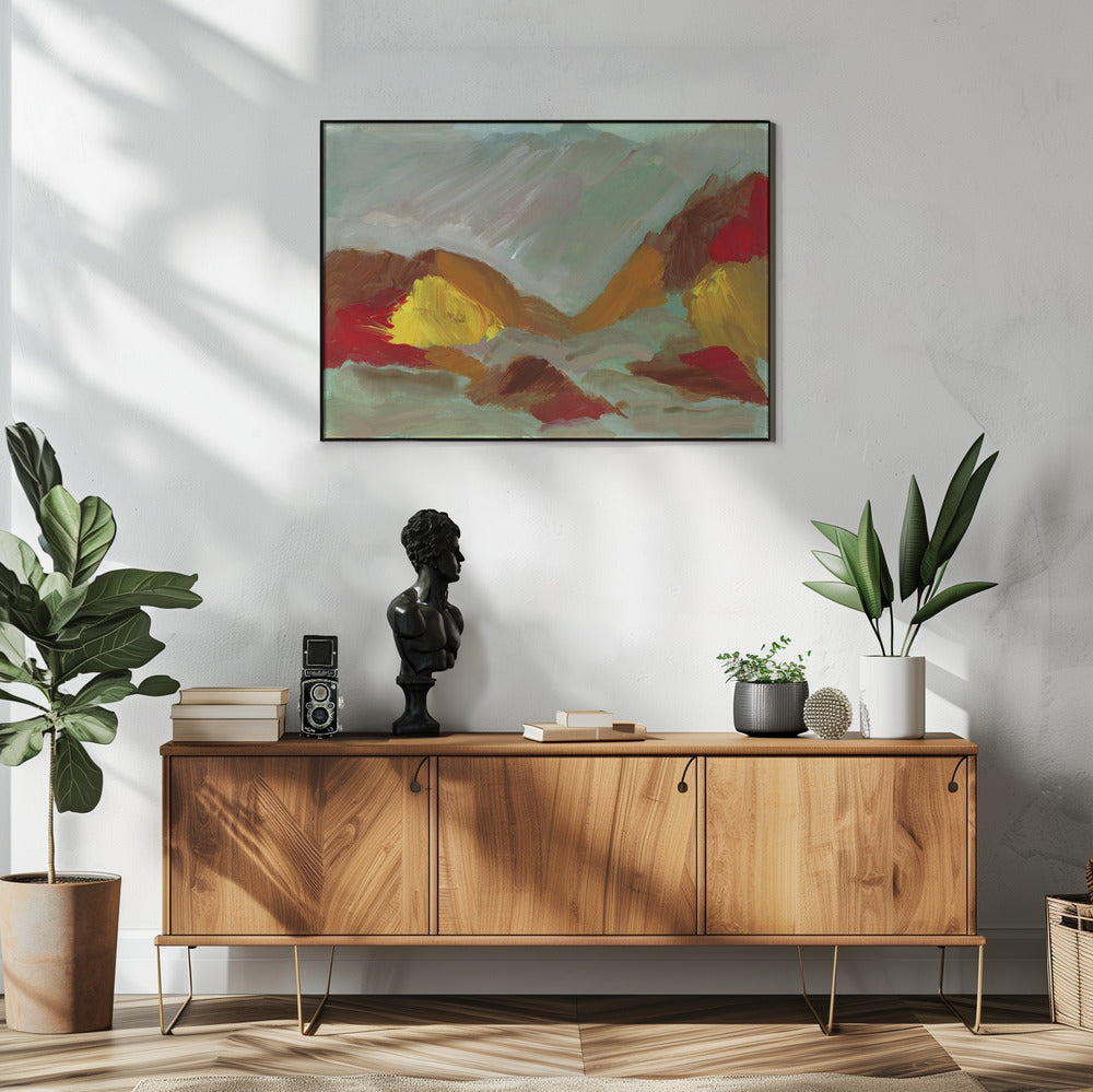 Wild terreinlandschap | Poster