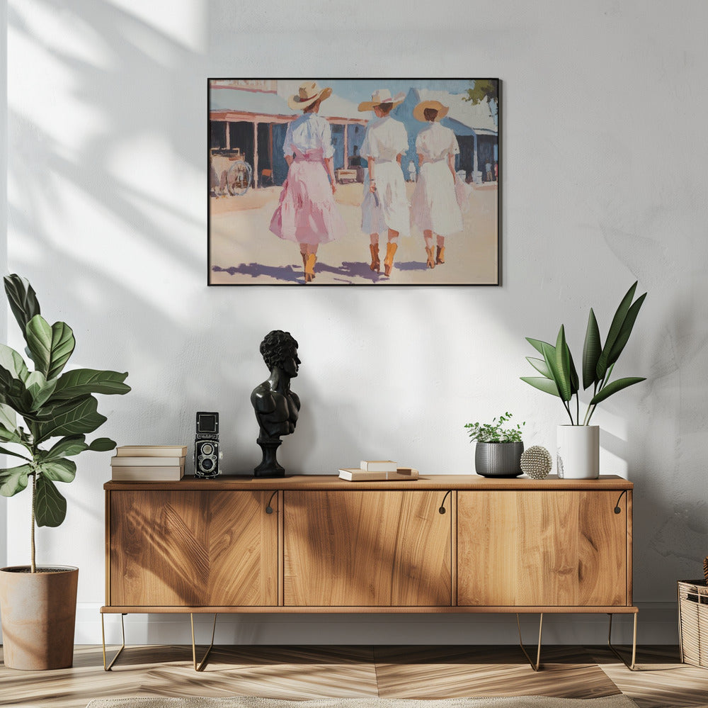 Retro Western Dames | Poster