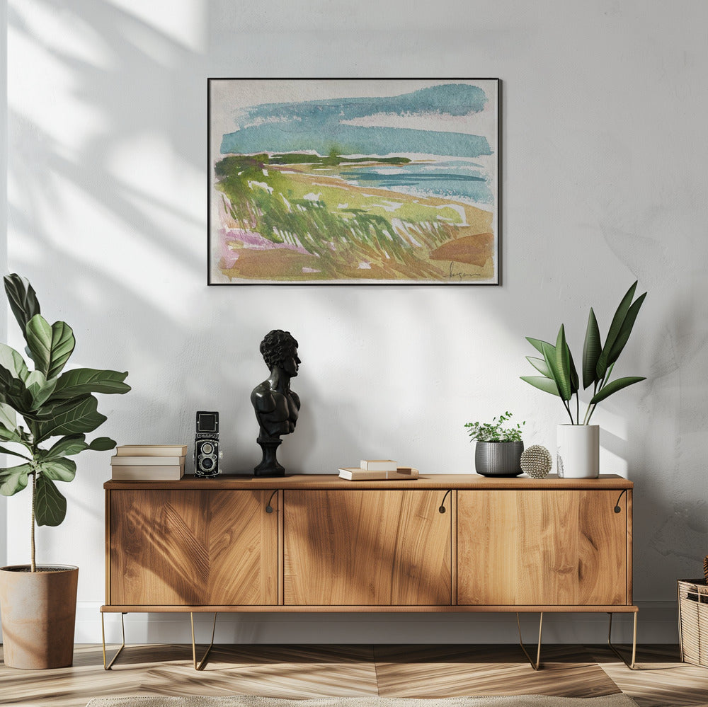 Blauwe luchten kleurrijk | Poster