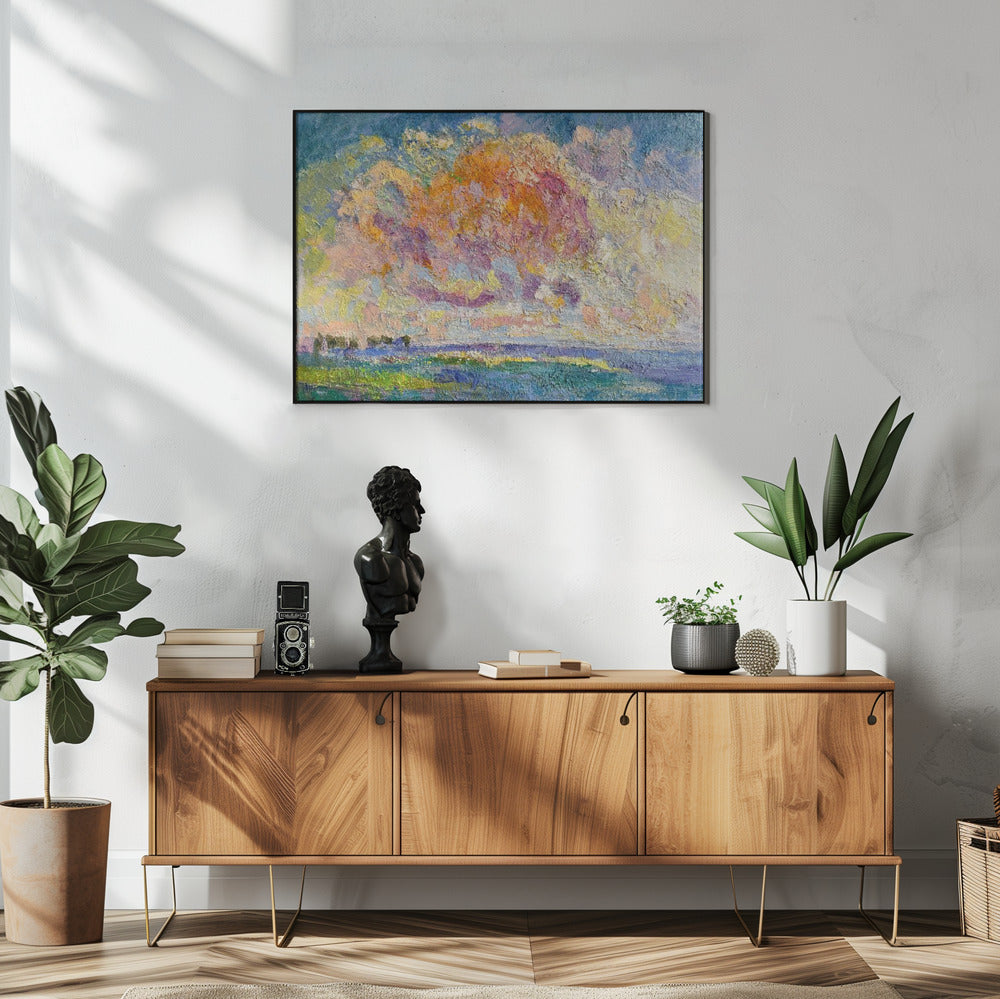 Levendig schilderachtig landschap | Poster